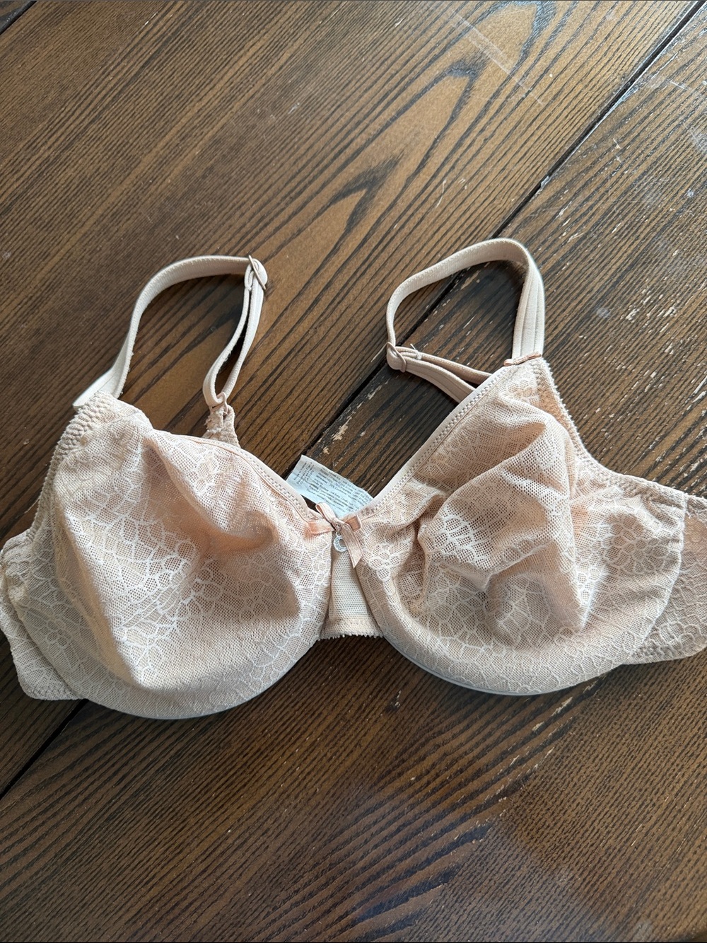 Chantelle Lace Underwire Bra in Nude Blush